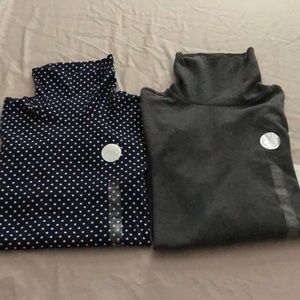 2 NWT Long Sleeve Turtlenecks PXL 100% Cotton Preshrunk Charter Club